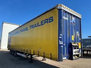 Krone 2x 2017 & 1x 2015 SD Krone XL P400 mega huckepack schuifzeil trailer
