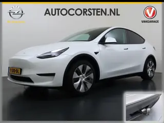 Tesla Model Y RWD 300PK LFP Accu SOH 92,5% Trekhaak Warmtepomp Leder Navi Ecc Adap.Cruise Panoramada