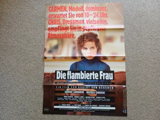 DIE FLAMBIERTE FRAU filmposter.