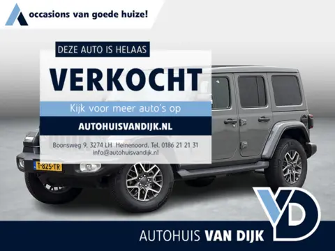 Jeep Wrangler Unlimited 4xe 380 Sahara | NL-auto/Elektr.Vouwdak/Leder/Adapt.Cruise/Keyless