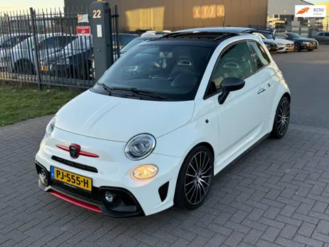 Fiat 500 1.4-16V Abarth 2009 135PK Wit Pano-Dak Zeer netjes!