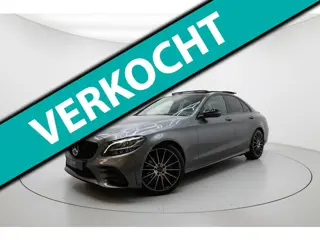 Mercedes-Benz C-klasse 200 AMG PANO NIGHT 360 LEER WIDESCR