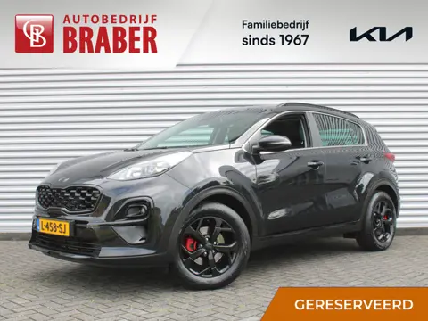Kia Sportage 1.6 T-GDI Black Edition | Stuur-/stoelverwarming v+a | Schuifdak | Leer | Camera | Elek