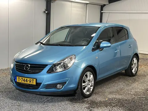 Opel Corsa 1.4-16V Cosmo 5D 2010 'Oriental blue', AIRCO CRUISE EL.RAM/SPIEG *63.759*KM !!
