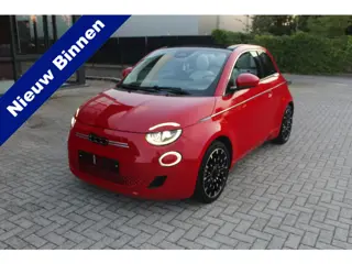 Fiat 500 Cabrio La Prima 42 kWh Clima-Leder-JBL-Camera-Stoelverwarming SOH 95,5 %