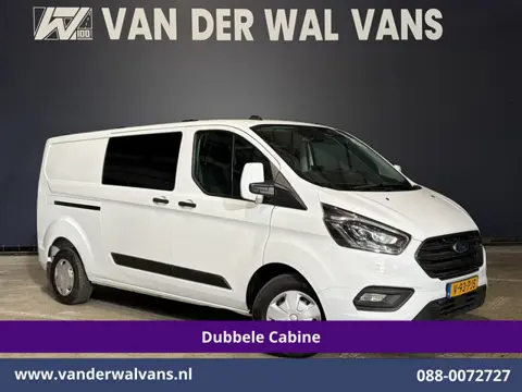 Ford Transit Custom 2.0 TDCI 131pk L2H1 Dubbele Cabine Euro6 Airco | 5-Zits | Xenon | Navigatie | Cr
