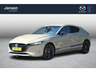 Mazda 3 HB 2.0 e-SkyActiv-G 150 M Hybrid Nagisa , Demovoordeel € 5.090,-, Bruin Leder, Bose, Navi, A