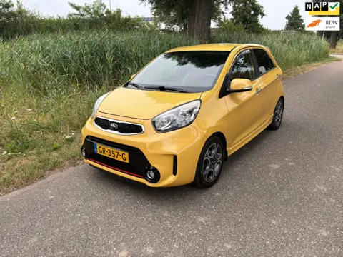 Kia Picanto 1.2 CVVT SportsLine Airco Cruise Stoel/Stuur verwarming Pdc Half Leder Bekleding Mist La