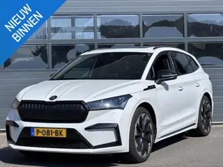 SKODA ENYAQ IV 80 SPORTLINE (92% SOH) I GROOT ACCUPAKKET I WARMTEPOMP I NAVIGATIE I SCHUIF/KANTELDAK