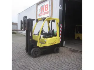 Hyster H 1.8 FT, LPG-gas, triplo, side shift, kistenkantelaar.