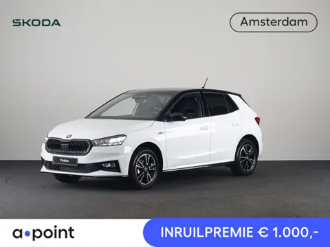 Škoda Fabia Monte Carlo 1.0 TSI 70 kW / 95 PK Hatchback 5 vers | Moon White + Black Magic | Travel A