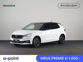 Škoda Fabia Monte Carlo 1.0 TSI 70 kW / 95 PK Hatchback 5 vers | Moon White + Black Magic | Travel A