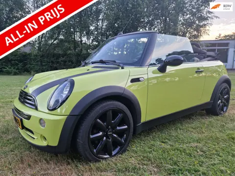 Mini Cooper Cabrio 1.6 / PARK. SENSOREN / ELEC. DAK / UNIEKE KLEUR