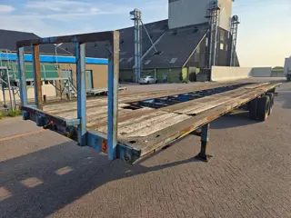 Nicodeme DRUM BRAKES – STEELSPRING – WIDESPREAD Nicodeme 2-assige platte oplegger - Fruehauf assen -