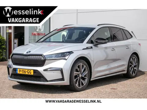 ŠKODA Enyaq iV 60 Sportline - SOH 90% | Trekhaak Wegklapb. | Stoelverw. |