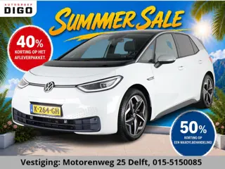 Volkswagen ID.3 FIRST PLUS 58 KWH 1e EIG SOD ACCU 90% GAR. 1-2031* BIJNA 2021. NAVI.STOEL EN STUUR V