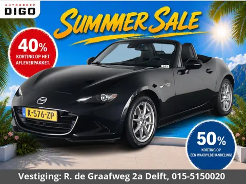 Mazda MX-5 2.0 SkyActiv-G 160 GT-M Soft-Top | Stoelverwarming | Dodehoek Detectie | Lederen Bekledin