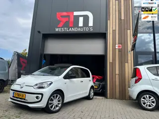 Volkswagen Up! 1.0 groove up! BlueMotion/ZUINIG/airco/navi/leder-stuur/LM-velgen/panoramadak/2 sleut