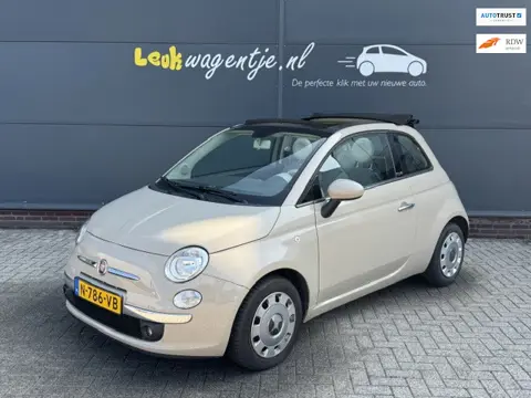 Fiat 500 C 0.9 TwinAir Lounge Cabrio *cappuccino *halfleder