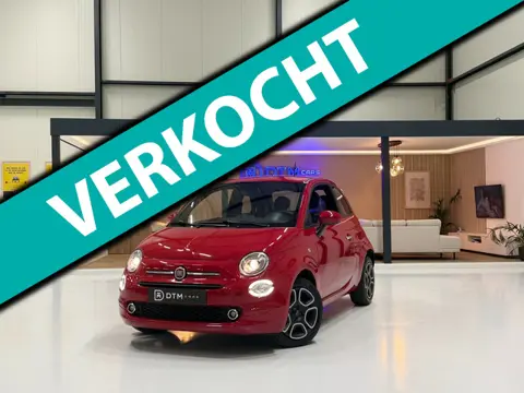 Fiat 500 1.0 Hybrid Club Cruise Led Navi Carplay Airco Sportstoelen Leder