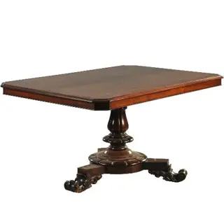Antieke tafel / Eetkamertafel  Victoriaanse palissander tilttoptable ca. 1850