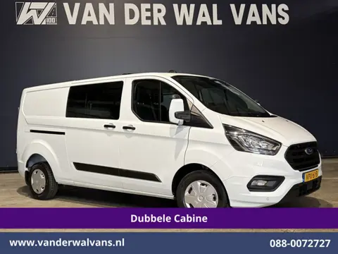 Ford Transit Custom 2.0 TDCI 130pk L2H1 Dubbele Cabine Euro6 Airco | 6-Zits | Apple Carplay | LED | 