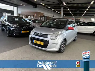 Citroën C1 1.2 Airscape 82PK Shine 5-drs. VOUWDAK/AIRCO/MEDIA/LIMITER/15INCH
