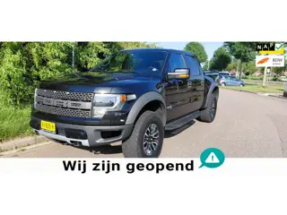 Ford F 150 RAPTOR 5 Persoons Crewcab 6.2 V8 457 PK LPG-G3 Schuifdak Leder