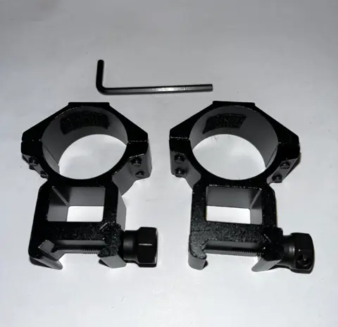 2x NIEUWE MOUNTS RISERS MONTAGERINGEN 30mm voor PICATINNY of WEAVER RAIL van 20mm.