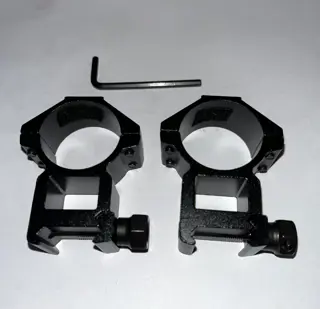 2x NIEUWE MOUNTS RISERS MONTAGERINGEN 30mm voor PICATINNY of WEAVER RAIL van 20mm.