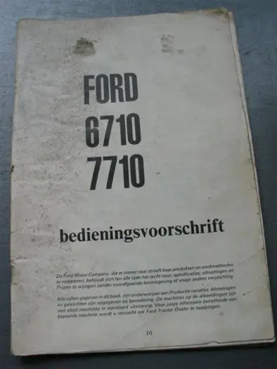 Manual Ford 6710 / 7710