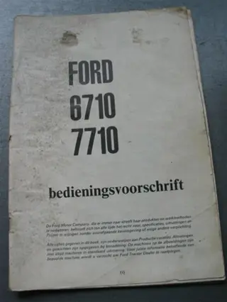 Manual Ford 6710 / 7710