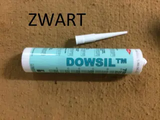 Dowsel 7091 siliconenlijm, ZWART, voor kunststoffen.