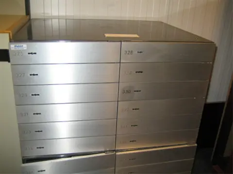 Bank kluis lockers