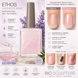 Bio Sculpture ETHOS Regenerating Lavender Base 14 ml op Beyston