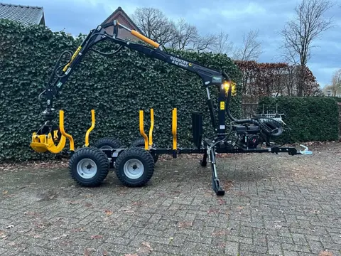 Krpan Uitrijwagen-Hout trailer-Hout kar-Bosbouwkraan