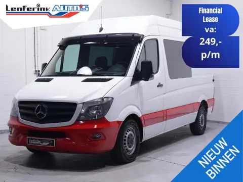 Mercedes-Benz Sprinter 316 CDI 163 pk Dubbel Cabine L2H2 Airco Cruise Control, Trekhaak, 270 Graden 