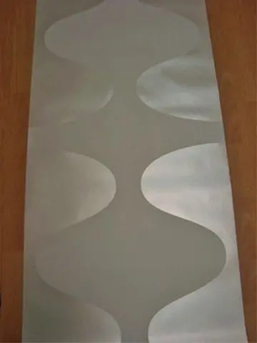 Wit parelmoer retro vinyl Opruiming uitverkoop behang 096