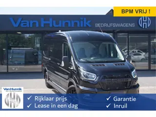 Ford Transit 350L L3H2 Black Raptor AUT-10 RWD 165PK BPM VRIJ Navi, Adap. Cruise, 360° Cam, 3.5T Tre