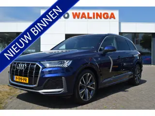 Audi Q7 55 TFSI e quattro S-Line , el. trekhaak, HUD, Leer, stoelverw. v+a, 21" incl. zgan all-seaso
