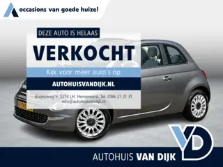 Fiat 500 C 1.0 Hybrid Lounge | NL Auto/2e Eig./Voll.Historie/Airco/Cruise/15"/Apple CarPlay-Android 