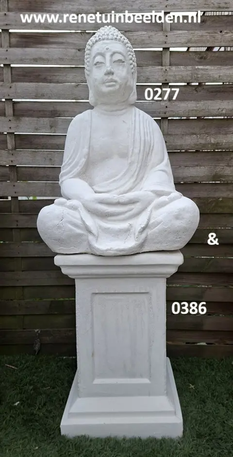 Boeddha met zuil. nr 0277 & 0386.