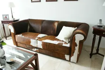 Bertha koeienhuid bank 3-zits