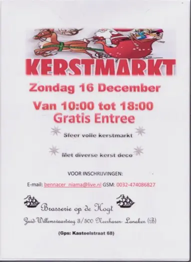 Standhouders gevraagd