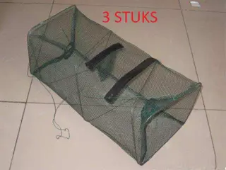 3 stuks krab , kreeft , roofvis fuiken , fuik 46 x22cm