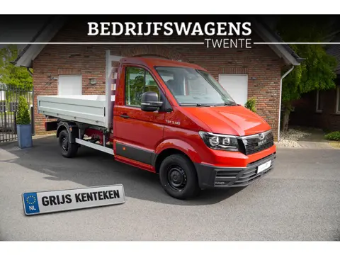 MAN TGE 2.0 TDI 140 pk 3-Zijdige Kipper / Open Laadbak Airco Apple Carplay/App Connect, Cruise Contr