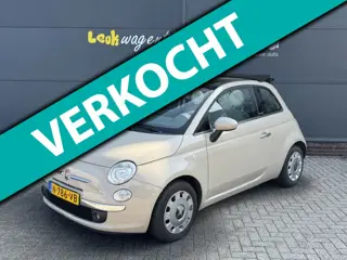 Fiat 500 C 0.9 TwinAir Lounge Cabrio *cappuccino *halfleder