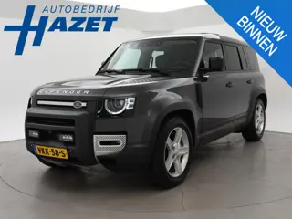Land Rover Defender 3.0 P400 6-CILINDER BENZINE GRIJS KENTEKEN HSE + PANORAMA | HEAD-UP | TREKHAAK |