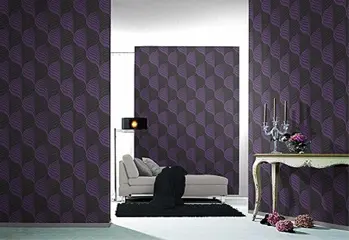 Retro paars behang 20