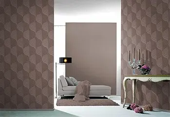 Retro bruin trendy behang 21